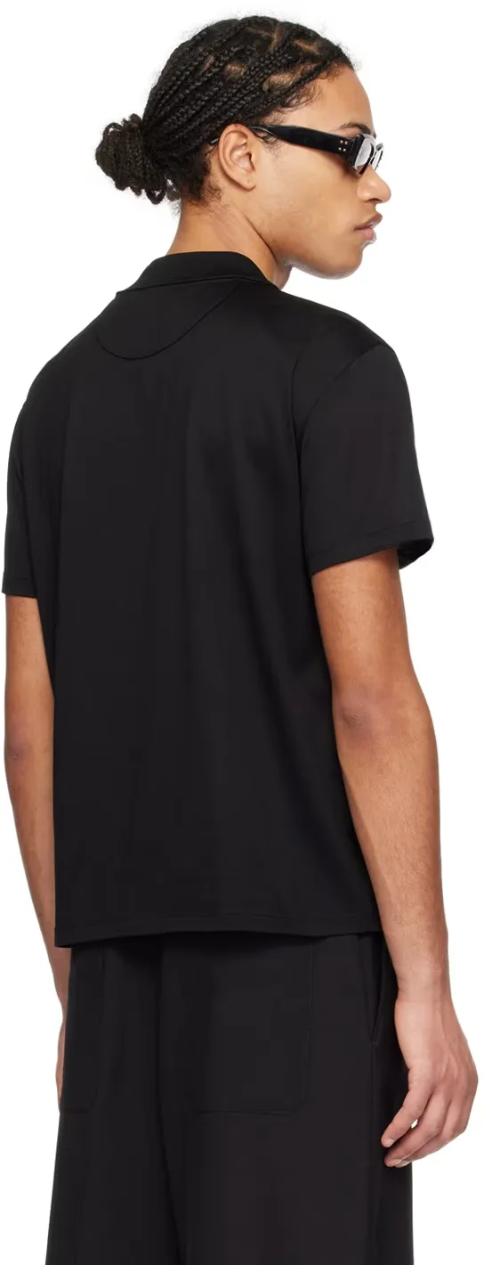 Floral Decal Polo Shirt