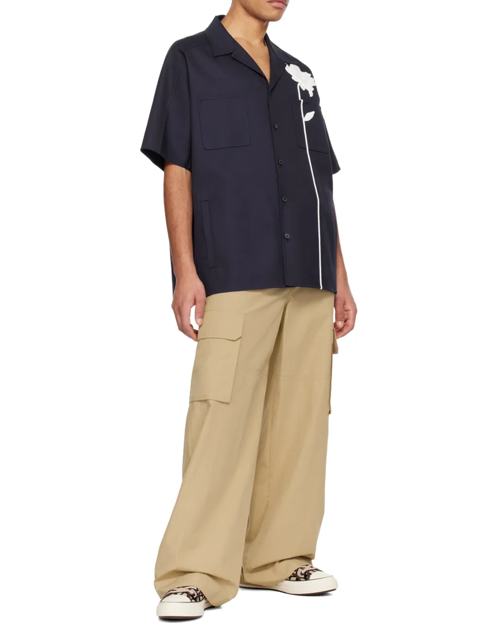 High Waist Side Pocket Casual Pants