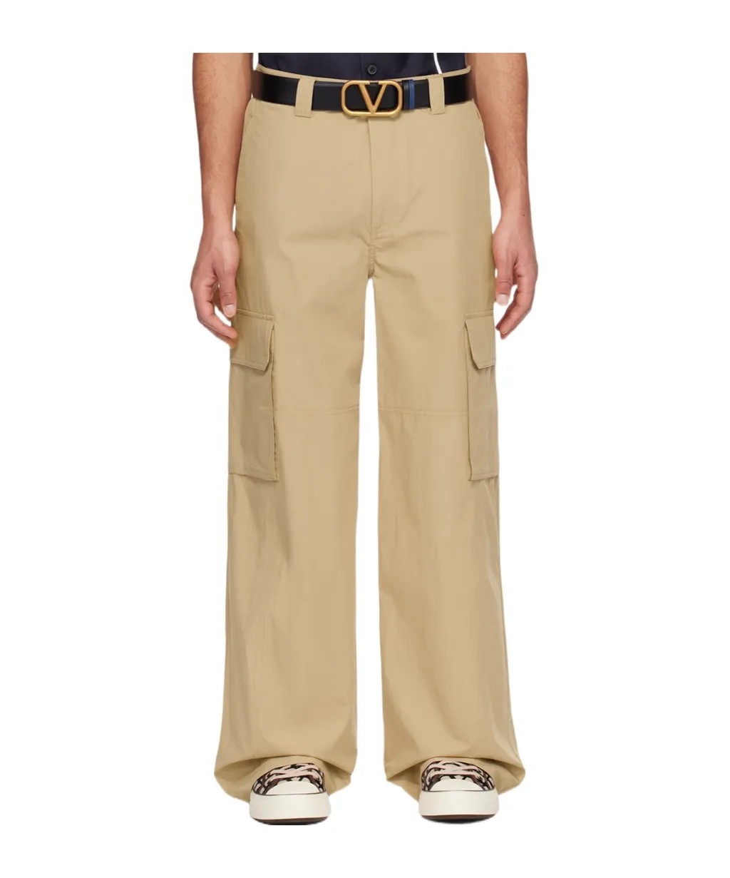 High Waist Side Pocket Casual Pants