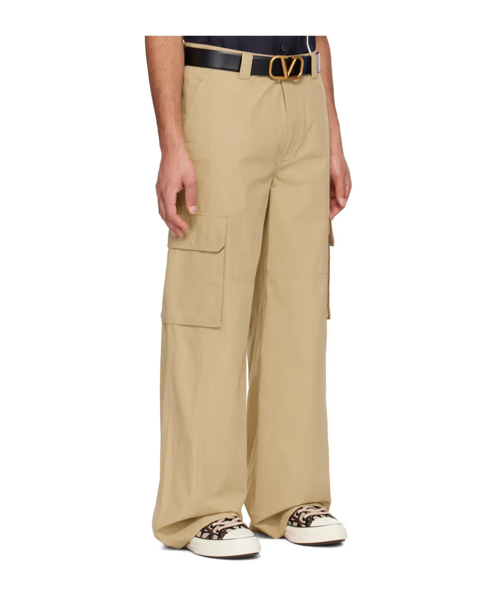 High Waist Side Pocket Casual Pants