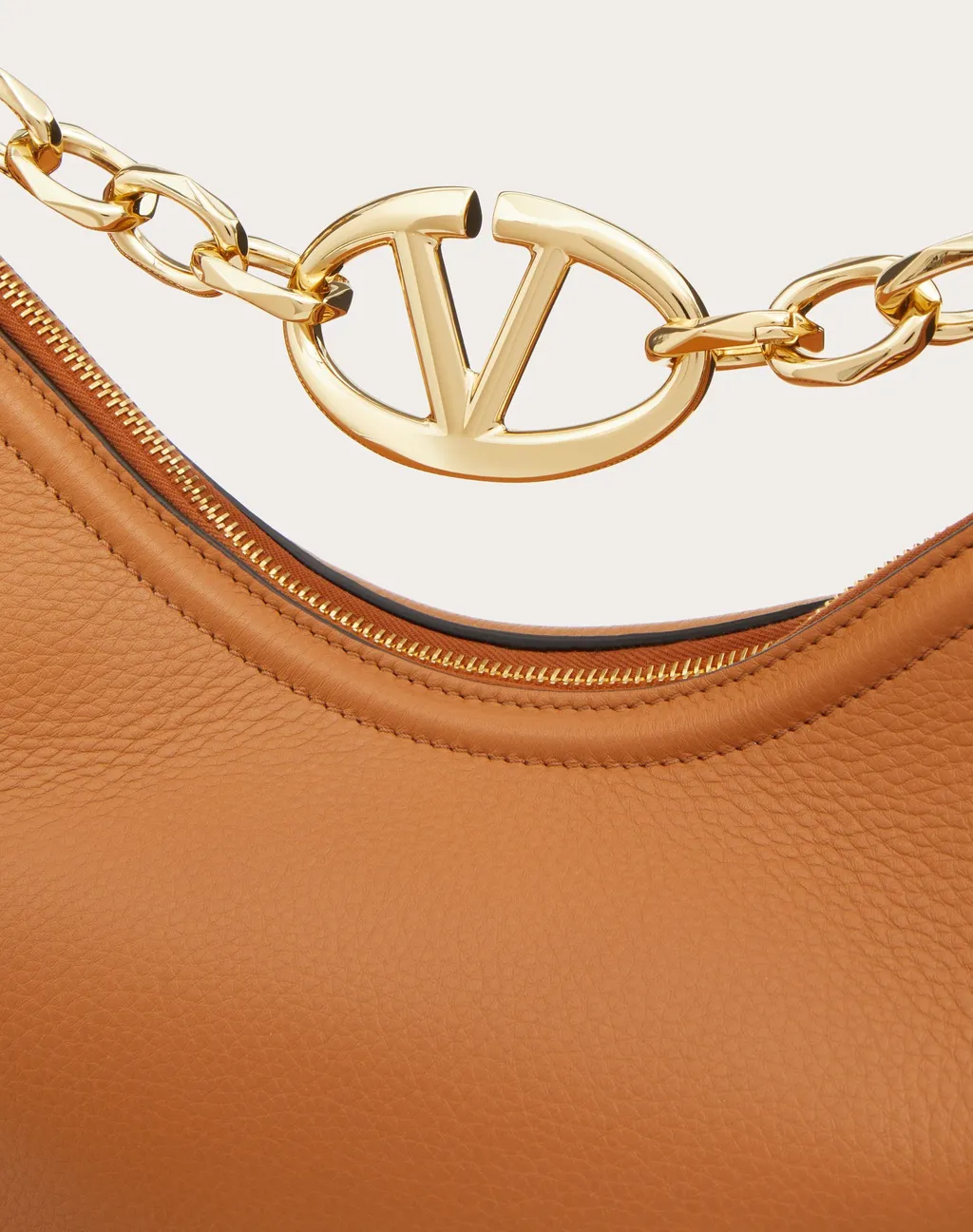 Vlogo Moon Zip-Up Medium Shoulder Bag