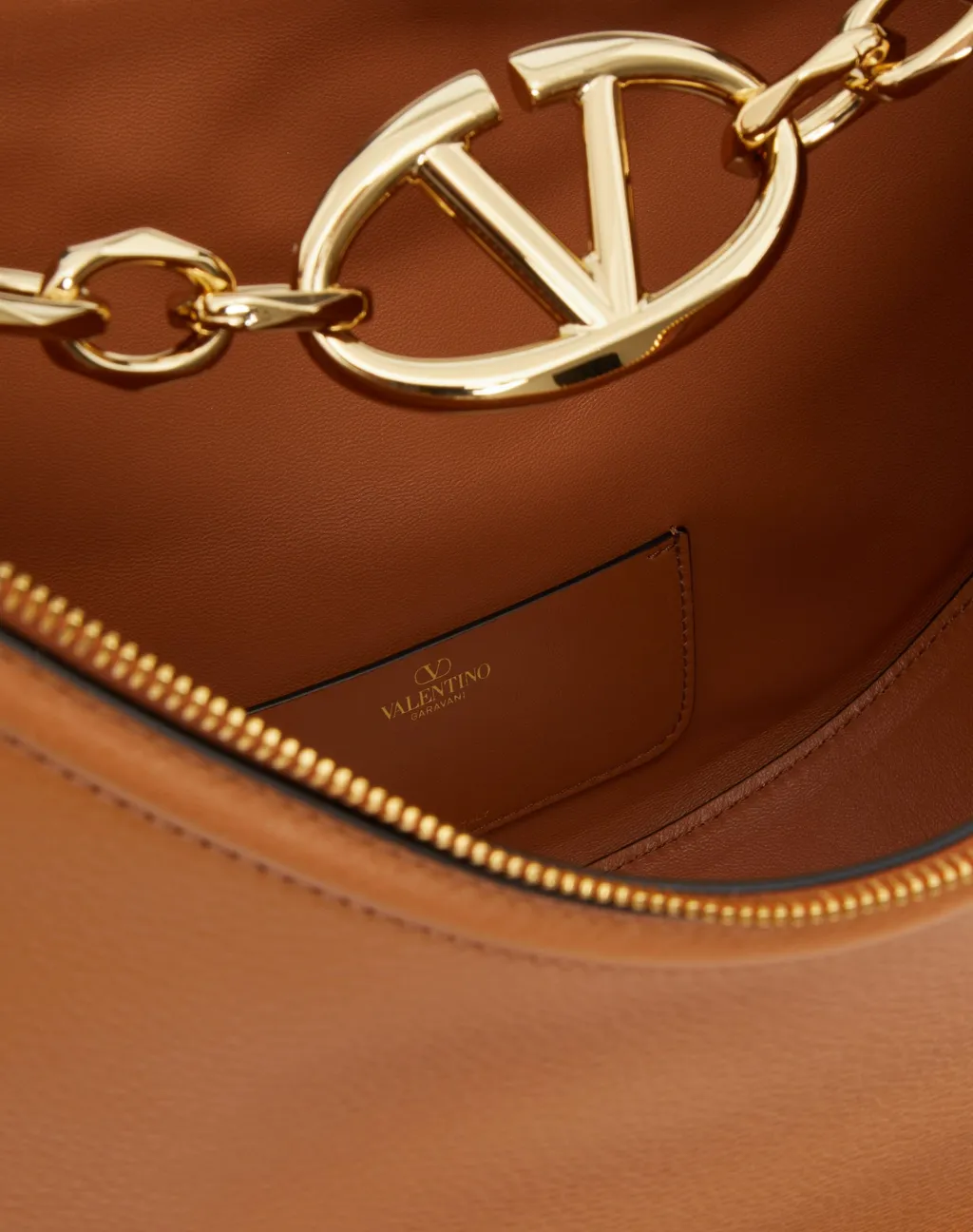 Vlogo Moon Zip-Up Medium Shoulder Bag