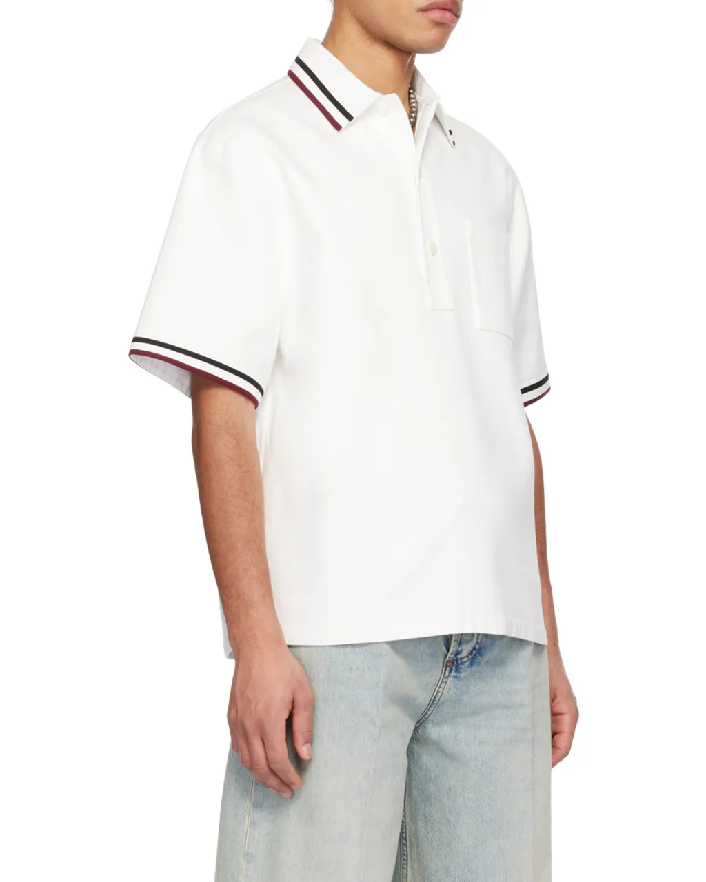 Stripe Detail Polo Shirt