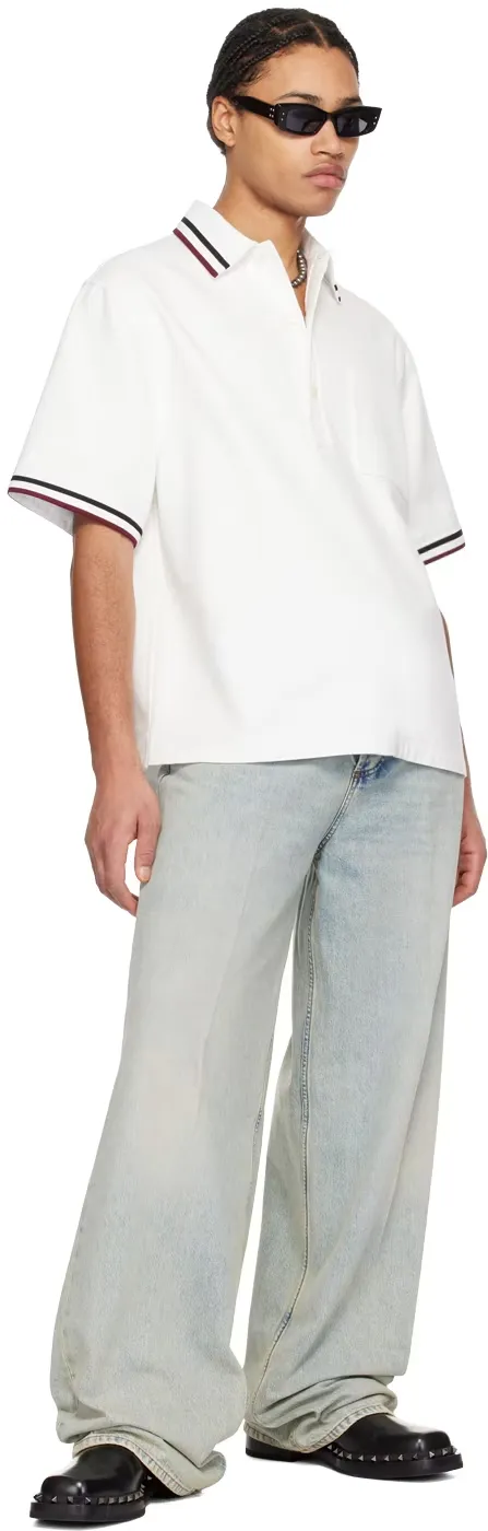Stripe Detail Polo Shirt