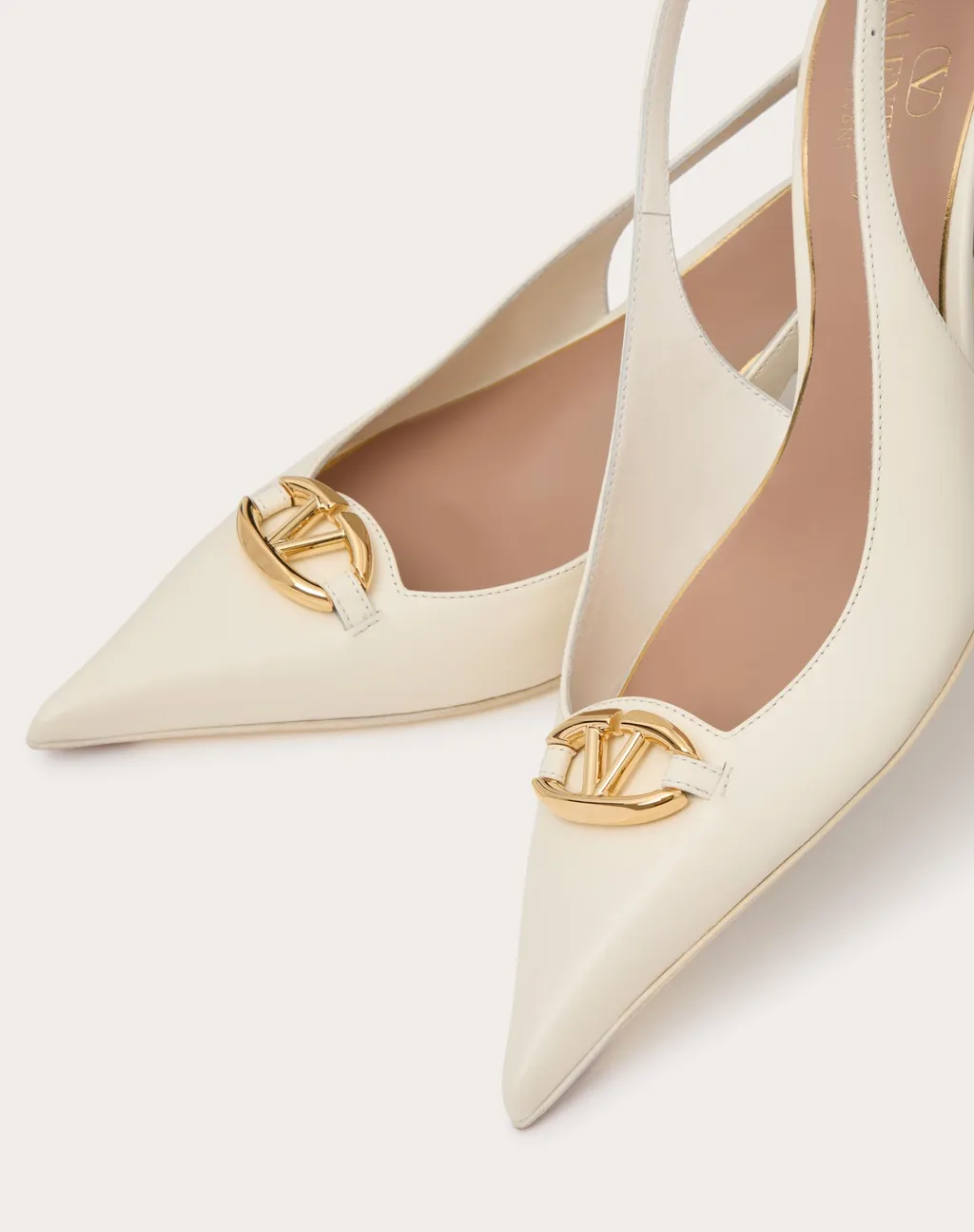 Vlogo Signature Pointed Toe Slingback Pumps