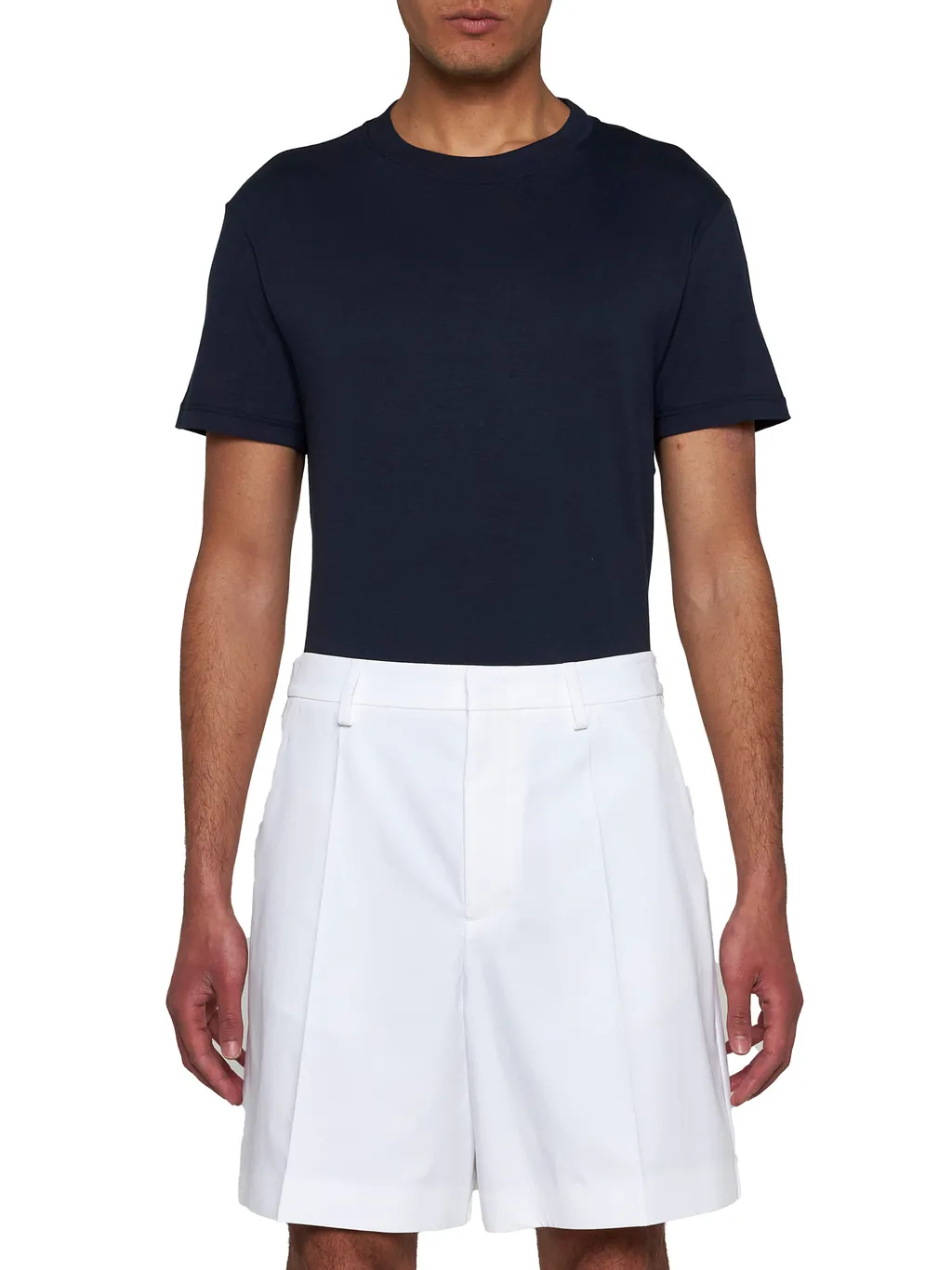 Pleated Bermuda Shorts