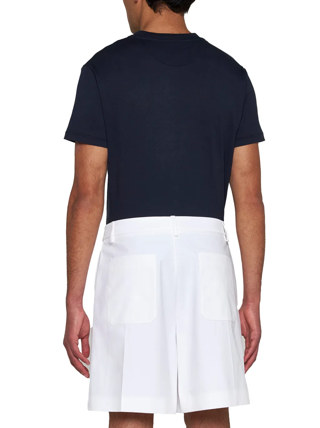 Pleated Bermuda Shorts