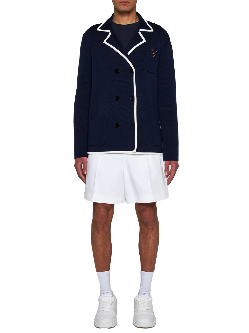 Pleated Bermuda Shorts