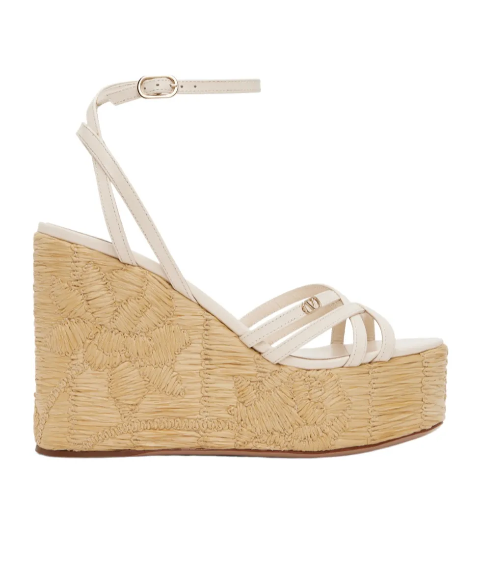 Raflower Wedge Sandals, 1