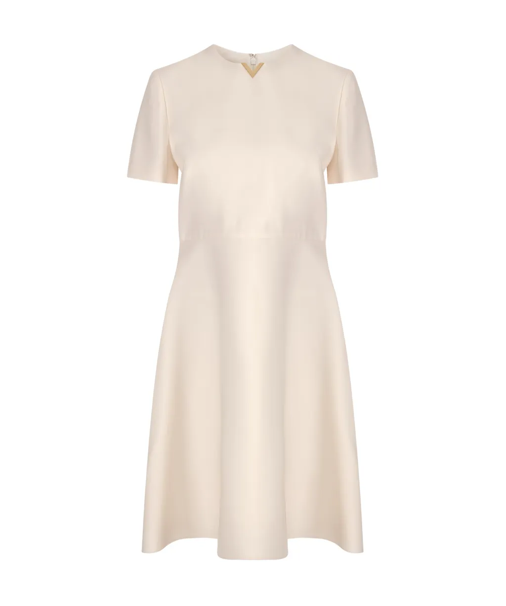 Vlogo Crewneck Flared Dress