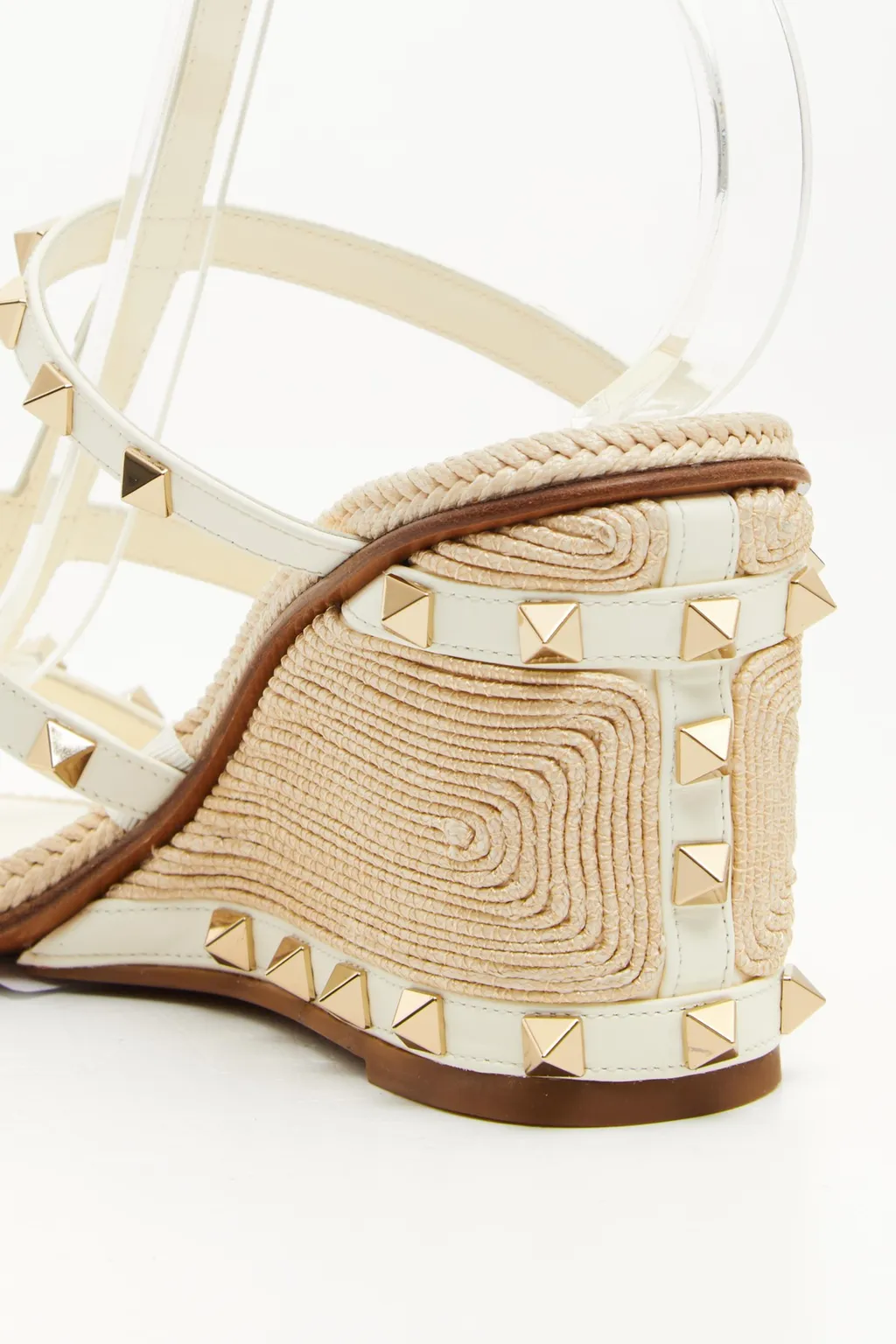 Rivet Trim Wedge Sandal