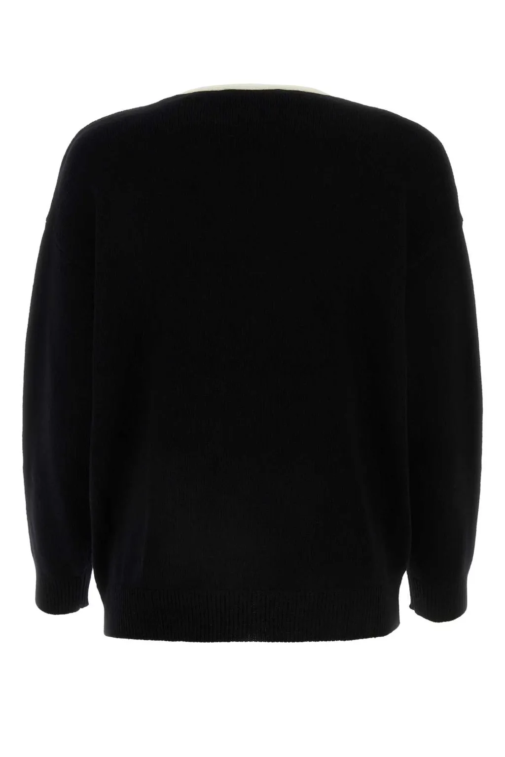 Logo Plaque V-Neck Cardigan