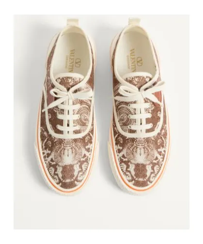 Patterned-Jacquard Sneakers