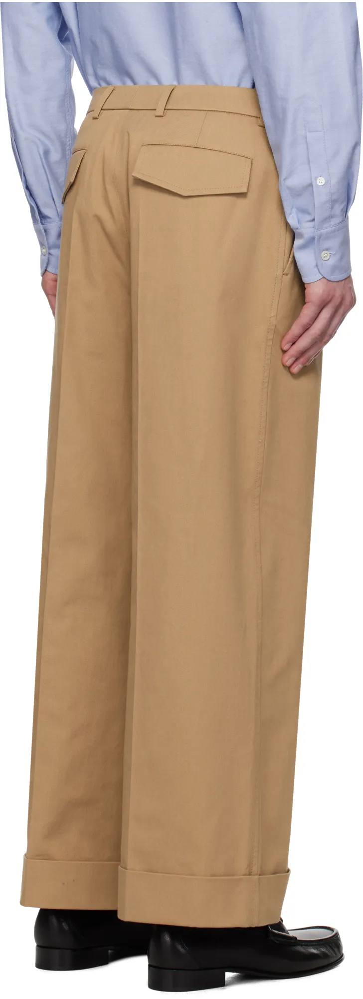 Pleat Detailed Wide Leg Trousers