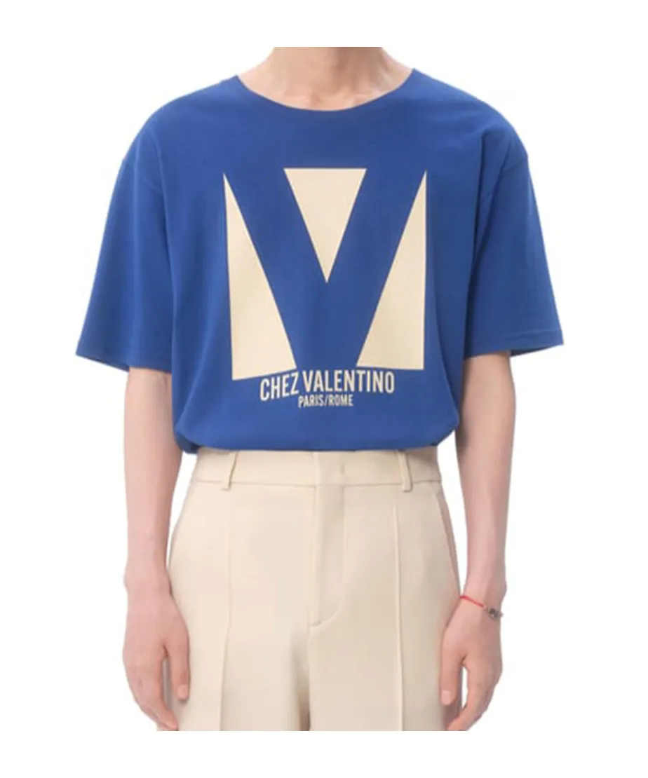 Chez Valentino-Print T-Shirt