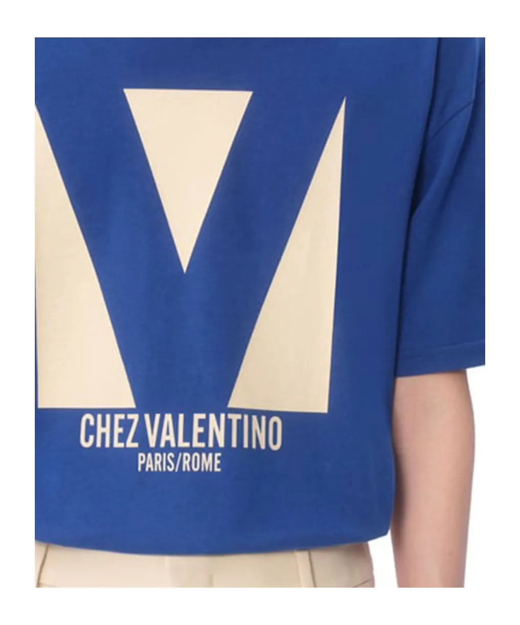 Chez Valentino-Print T-Shirt