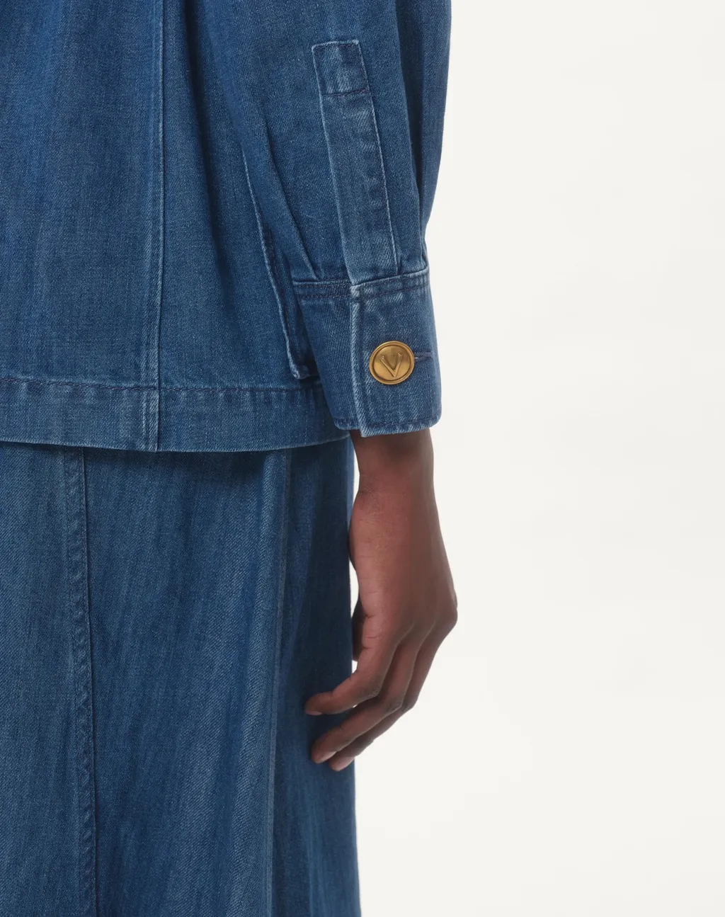 Sahariana Belted Waist Denim Jacket