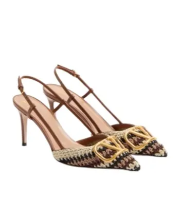 Vlogo Signature Pointed Toe Slingback Pumps