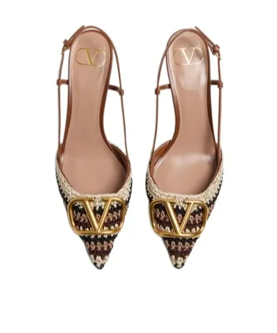Vlogo Signature Pointed Toe Slingback Pumps