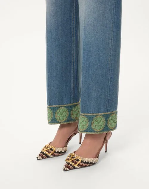 Vlogo Signature Pointed Toe Slingback Pumps