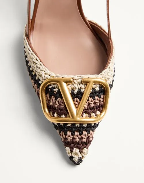 Vlogo Signature Pointed Toe Slingback Pumps