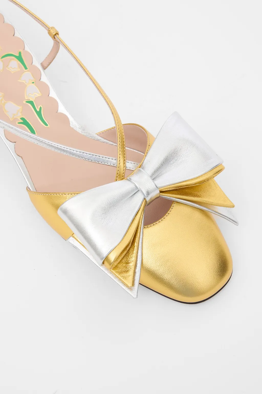 Bowow Almond Toe Slingback Pumps