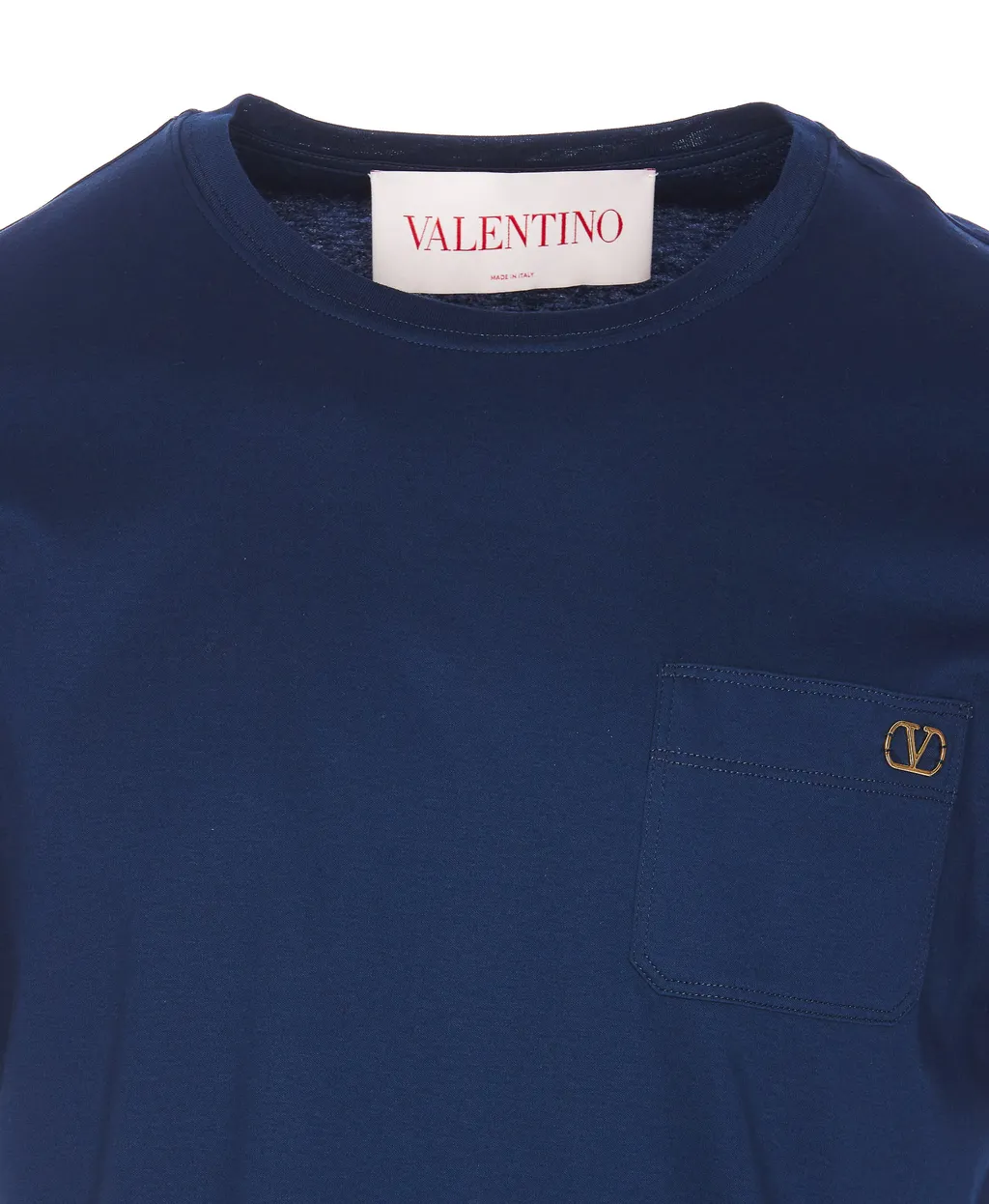 Logo Plaque Crewneck T-Shirt