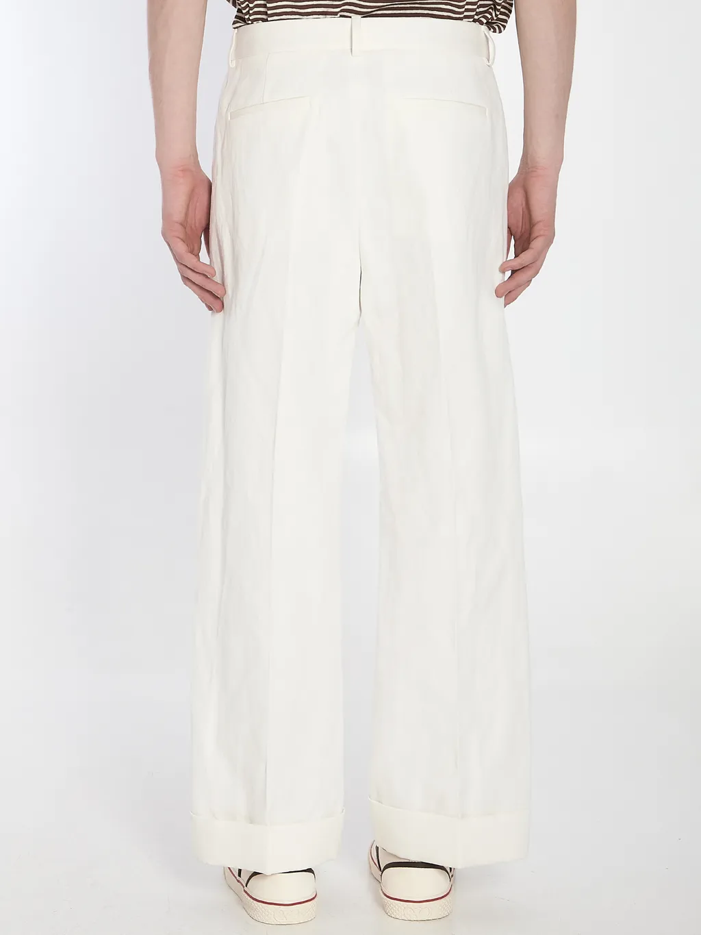 Relaxed Fit Straight Leg Trousers