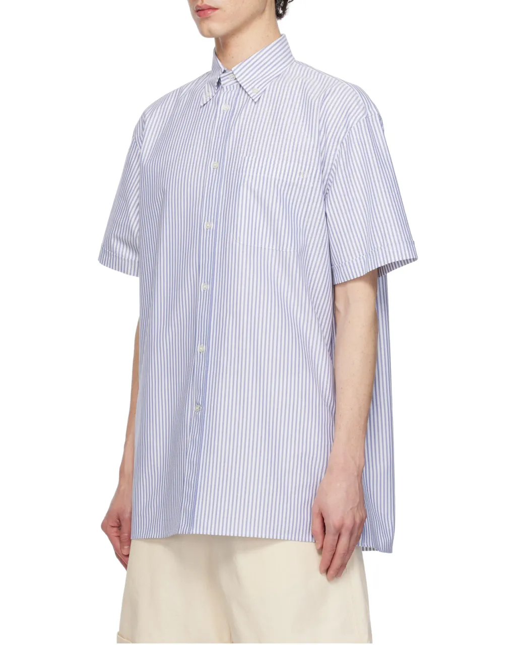 Striped Button-Up Shirt