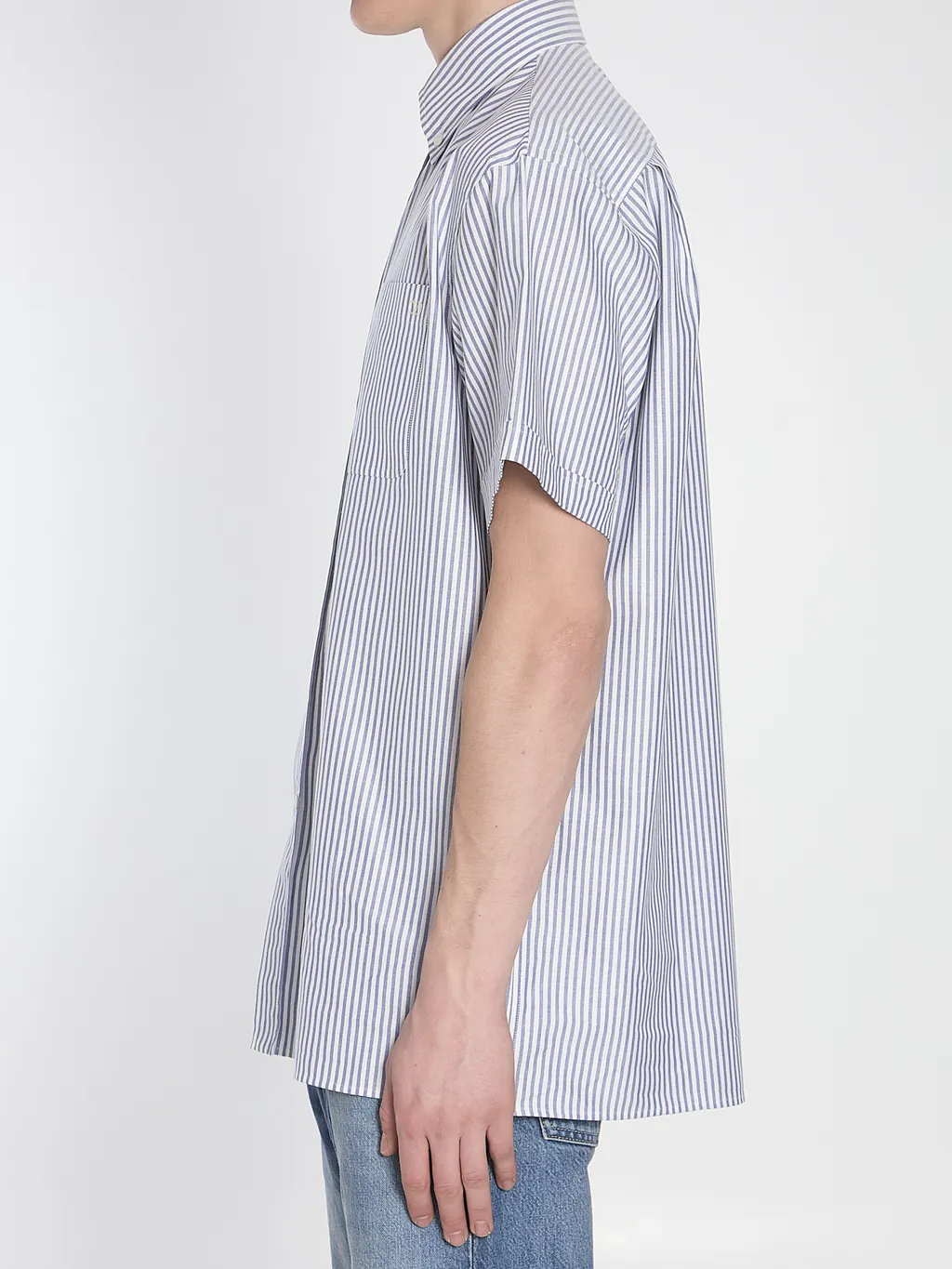 Striped Button-Up Shirt