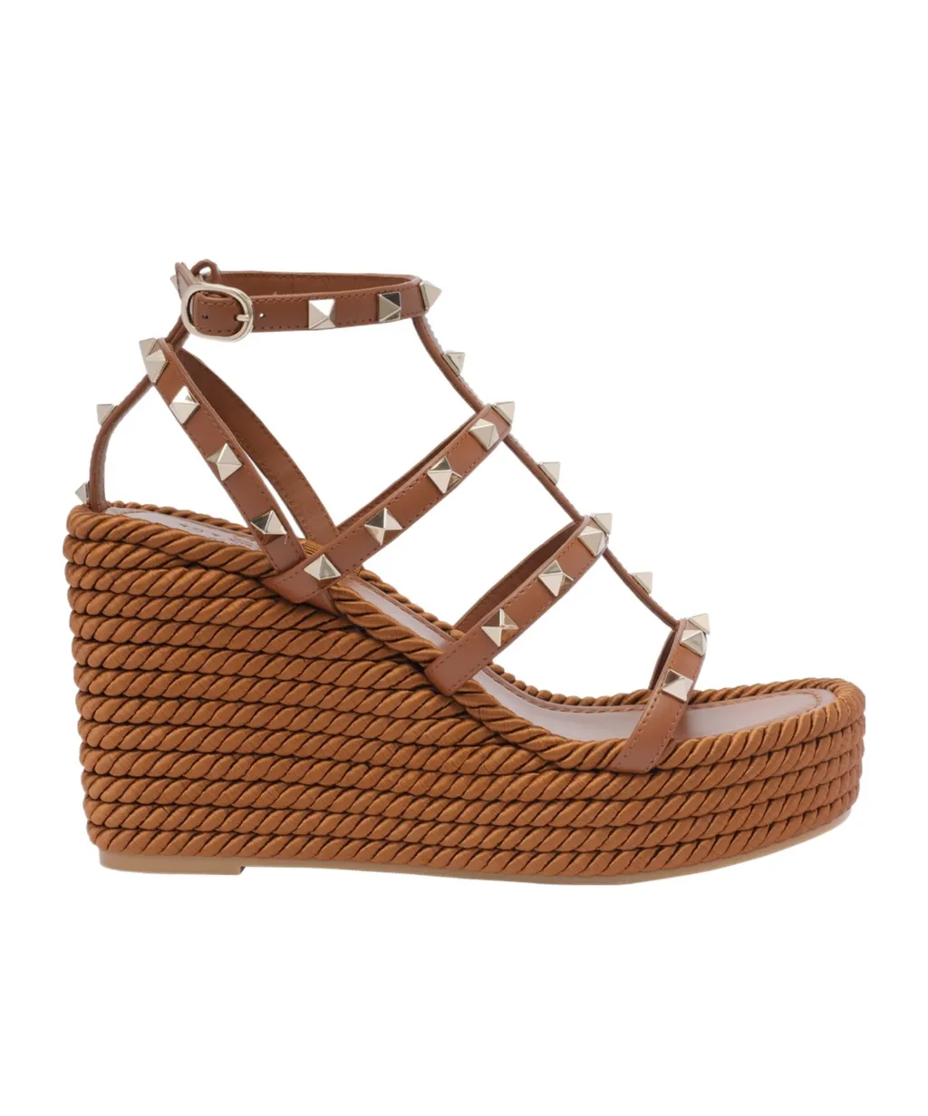 Rockstud Open Toe Caged Sandals