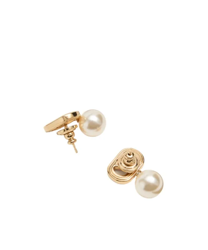 Ovalette Vlogo Signature Earrings