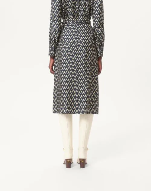 Toute La V Pleated Midi Skirt