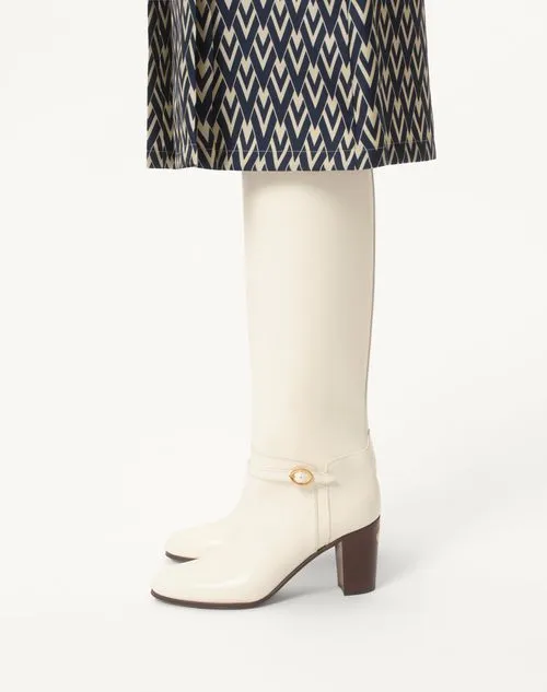 Toute La V Pleated Midi Skirt