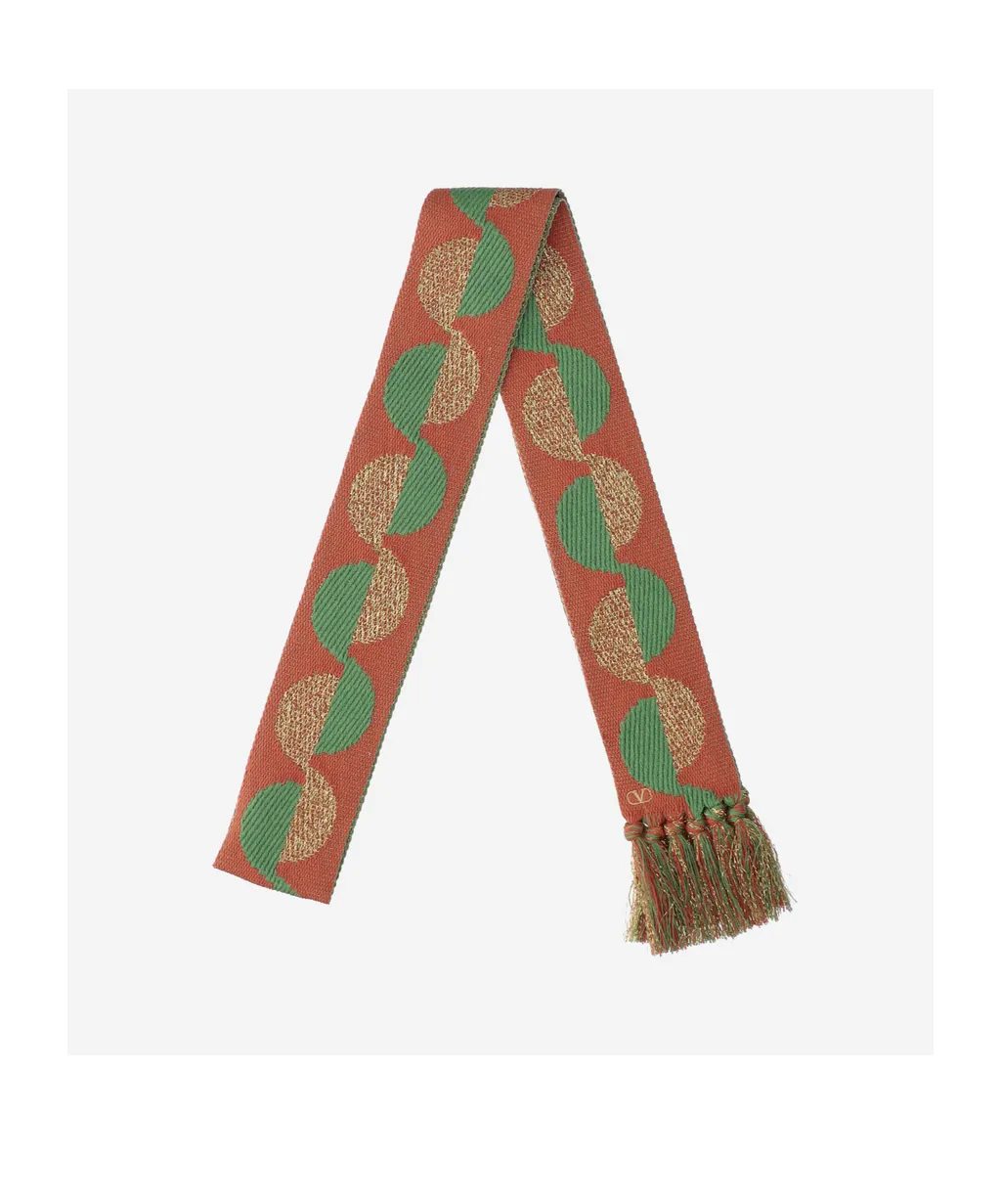 Vlogo Signature Fringed Edge Scarf