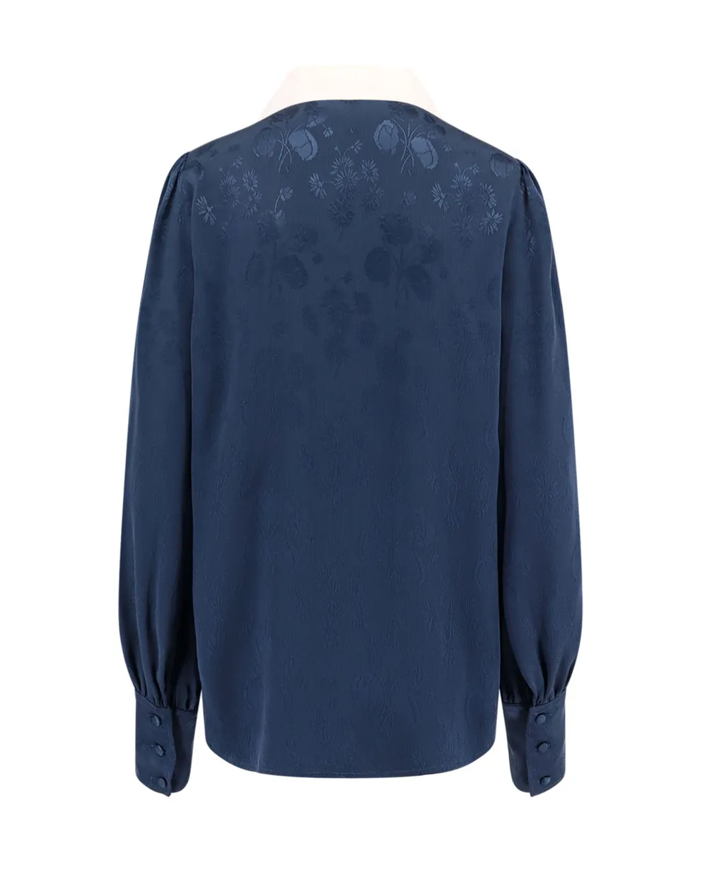 Floral Patterned Button-Up Top