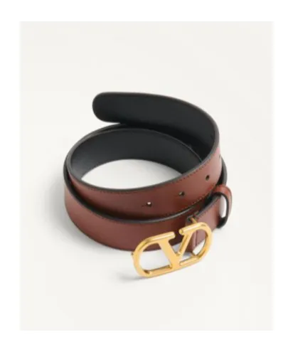 Vlogo Signature Belt In Shiny Calfskin 30 Mm