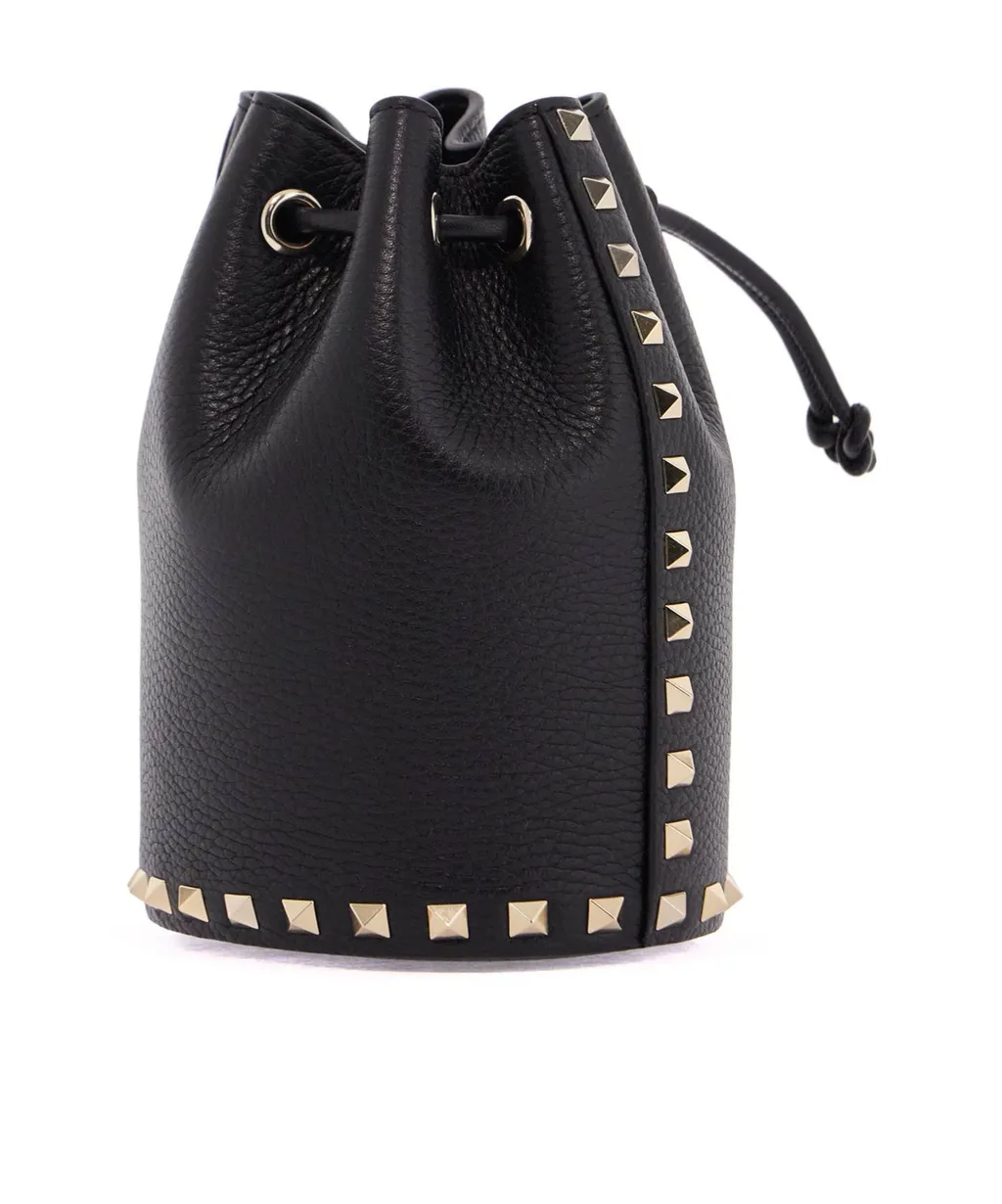 Rockstud Drawstring Bucket Bag
