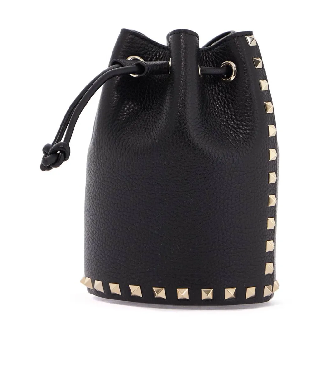 Rockstud Drawstring Bucket Bag