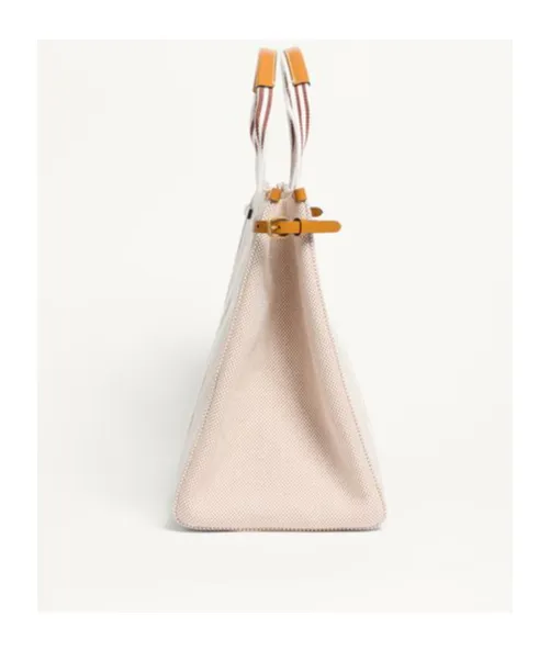 Antibes Logo Plaque Large Top Handle Bag