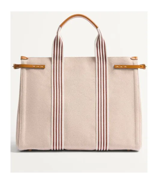 Antibes Logo Plaque Large Top Handle Bag