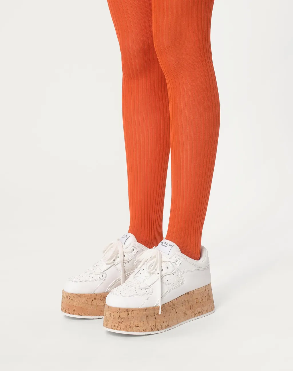 Freedots Xl Calfskin And Cork Sneaker
