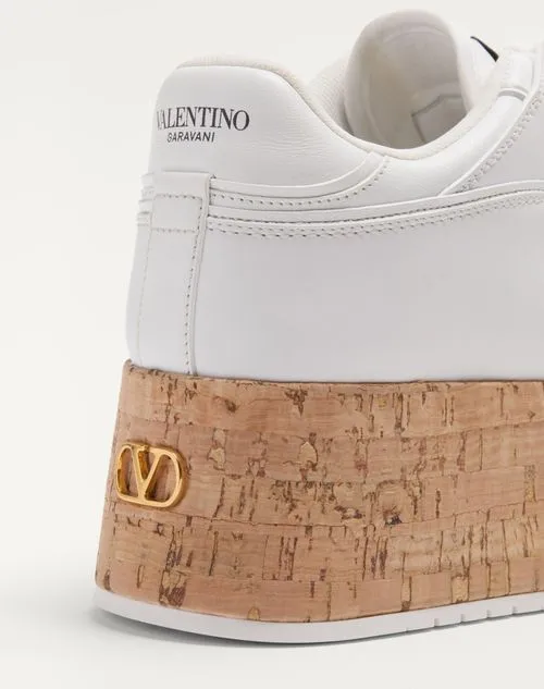 Freedots Xl Calfskin And Cork Sneaker