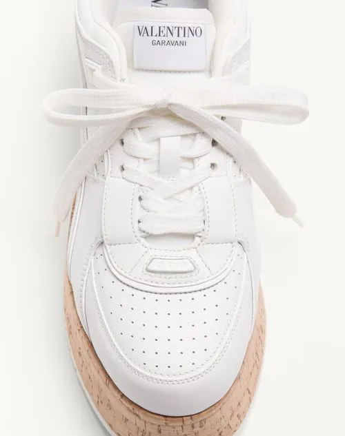 Freedots Xl Calfskin And Cork Sneaker