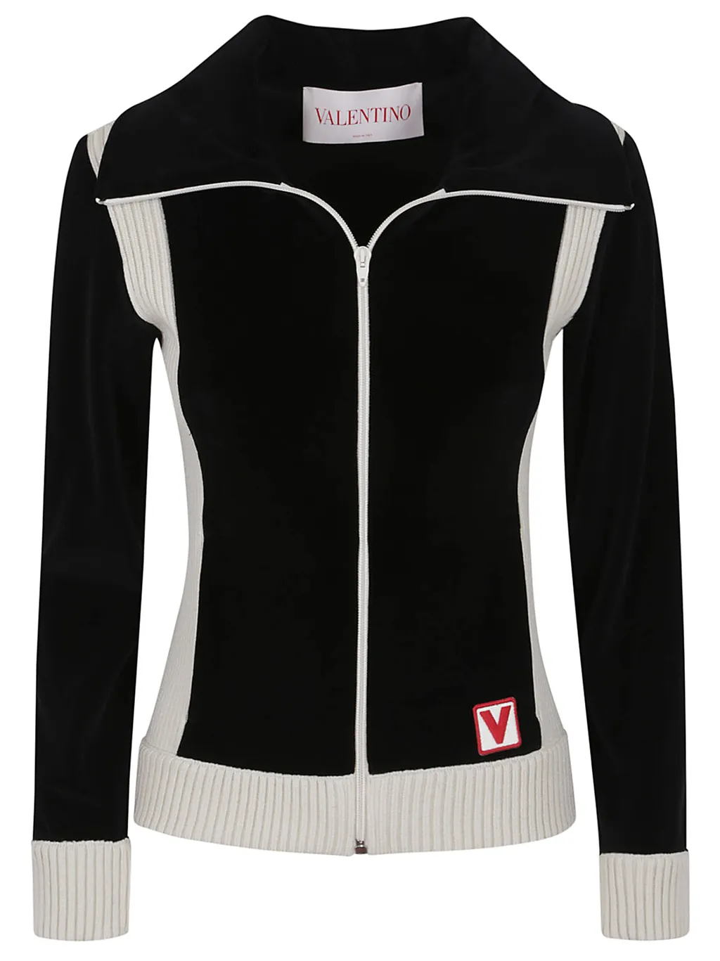 Logo Embroidered Zip-Up Jacket