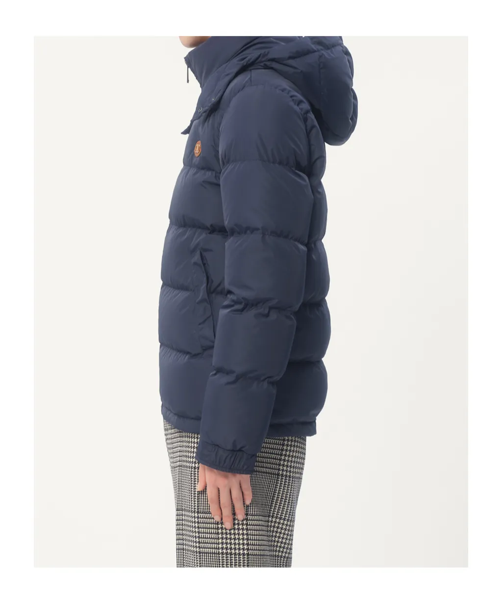 Zip-Up Hooded Down Jacket