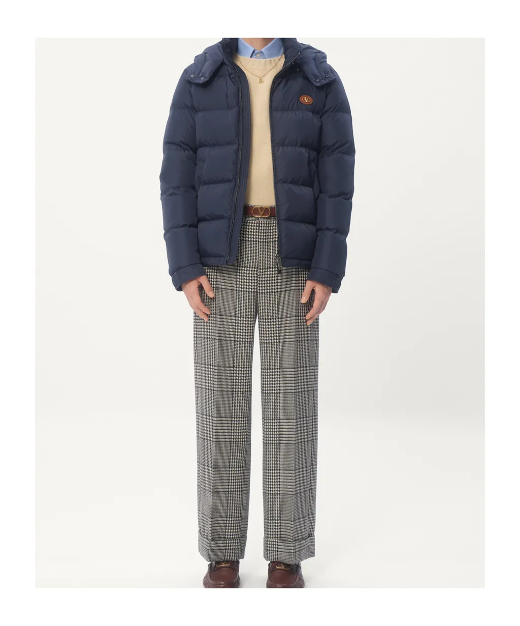 Zip-Up Hooded Down Jacket