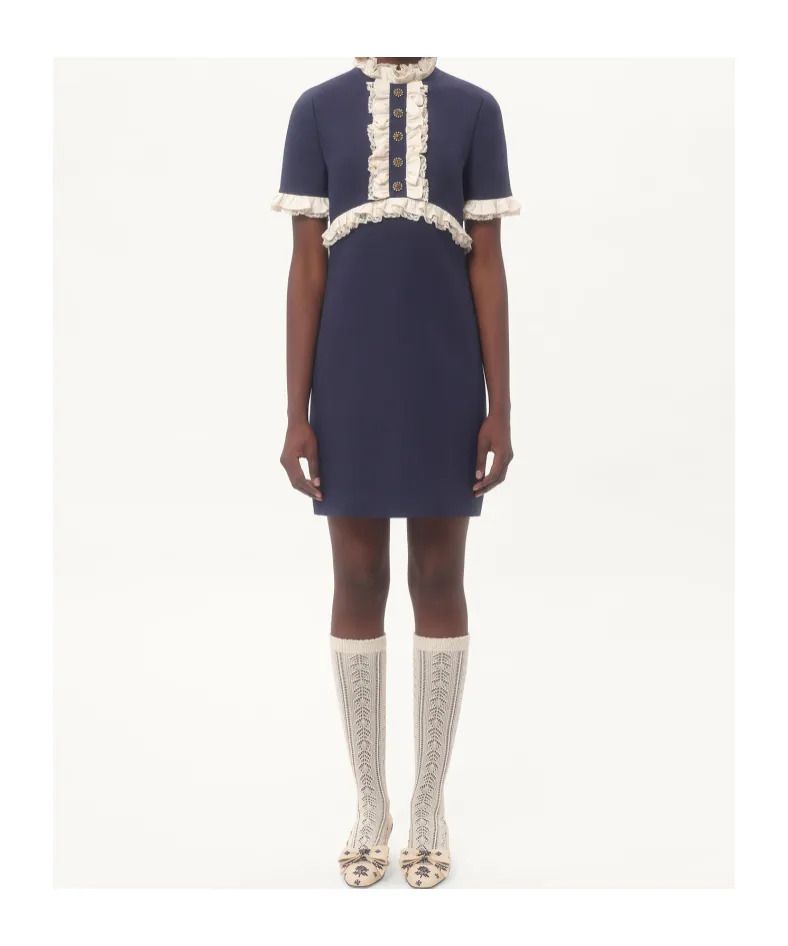 Crepe Couture Mini Dress