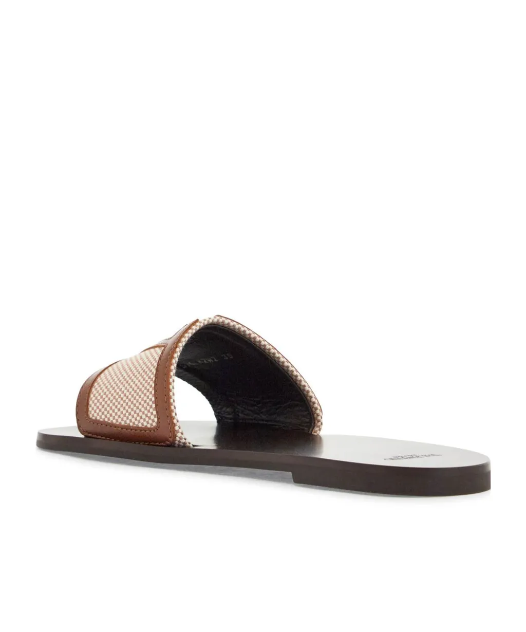 Vlogo Patch Square Toe Slippers