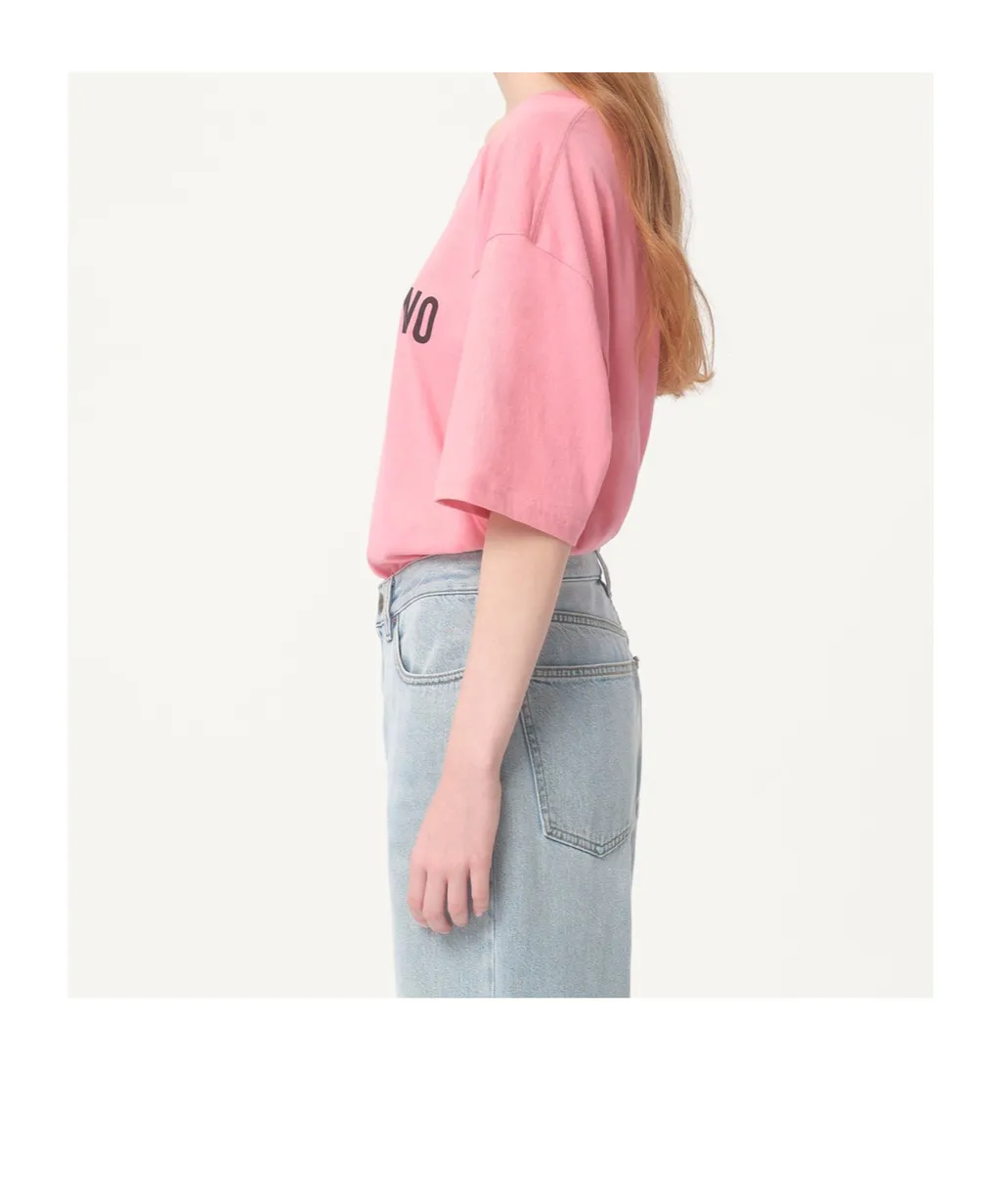 Chez Valentino-Printed Crewneck T-Shirt